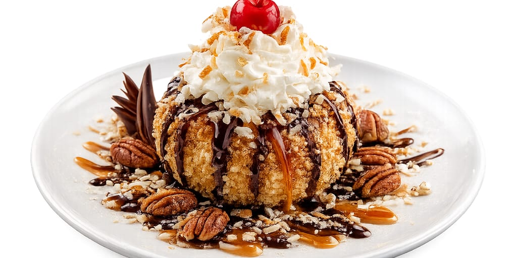 Mexican fried ice cream for parties and celebrations