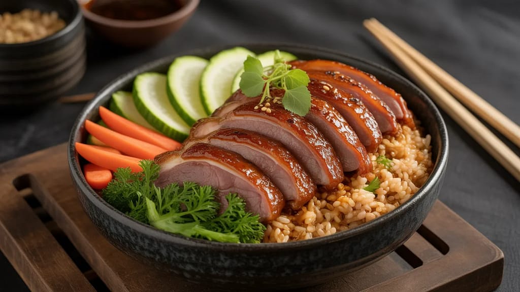 Zoob Zib Thai NYC duck over rice