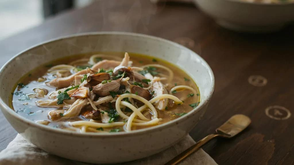Find garlic chicken noodle soup near me in NYC