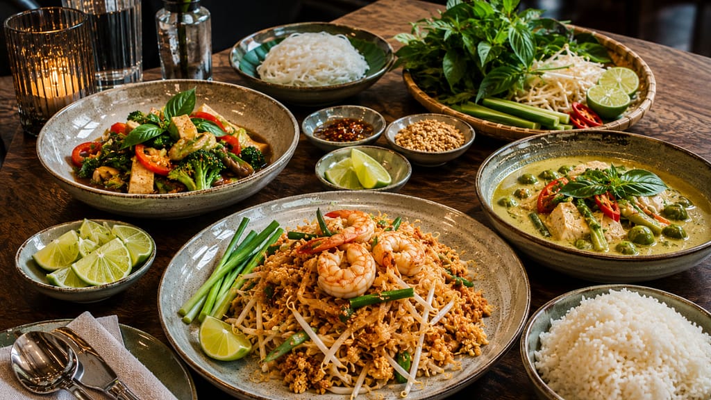 gluten free Thai restaurant options for dietary needs NYC