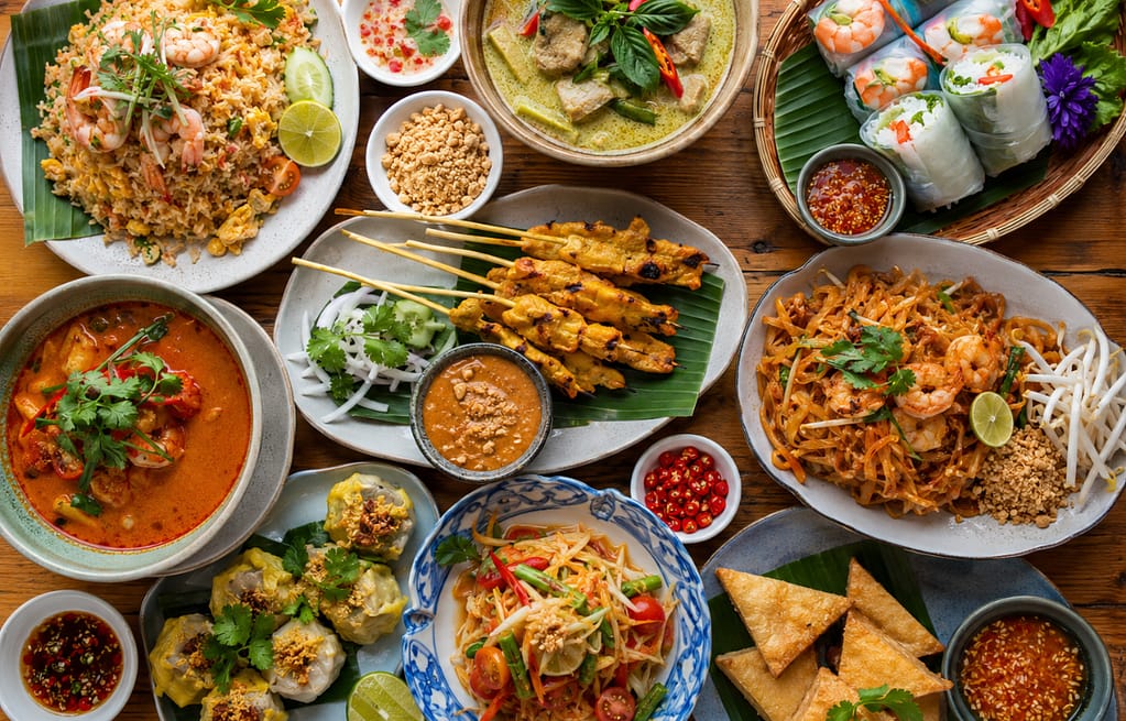 Best Thai restaurant for groups in Midtown NYC serving shareable dishes