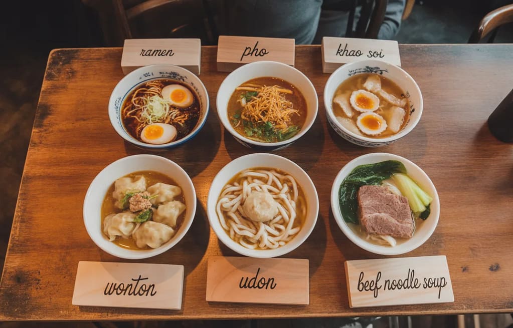 Quick picks of the best noodle soup in NYC across ramen, pho, and Thai khao soi