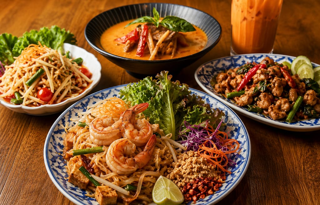 Signature dishes at Zoob Zib Thai NYC