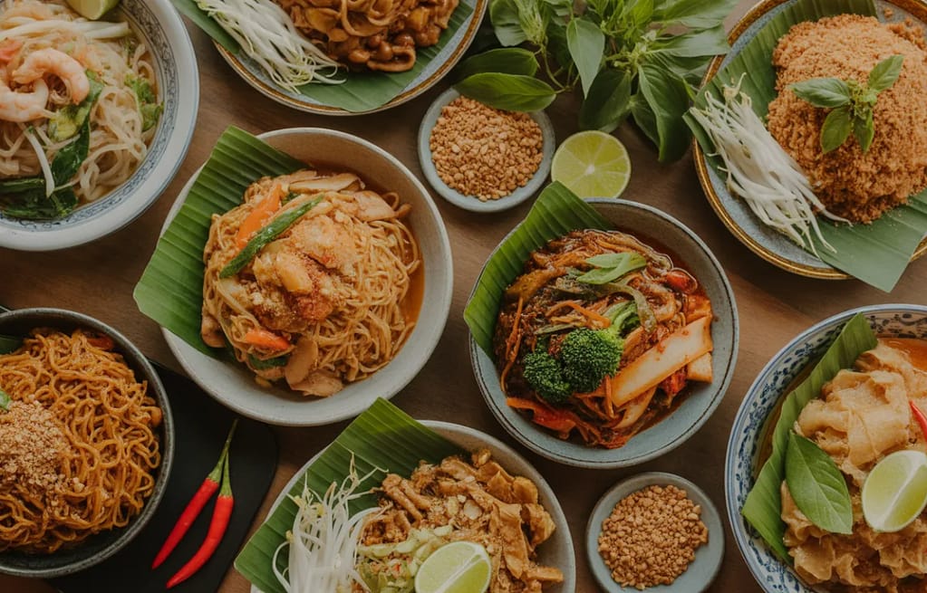 Best Thai noodles NYC including Pad Thai drunken noodles and Khao Soi