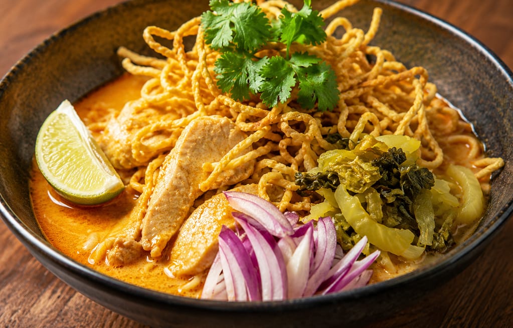 Authentic Khao Soi noodles at Zoob Zib Thai NYC