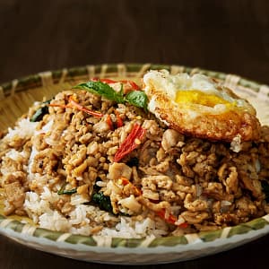 Kraprow Kai Dow (Ground Chicken or Pork)